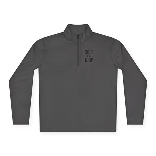 Sole and Drip Long Sleeve Quarter zip — 'SOLE AND DRIP' Design - Sole & Drip