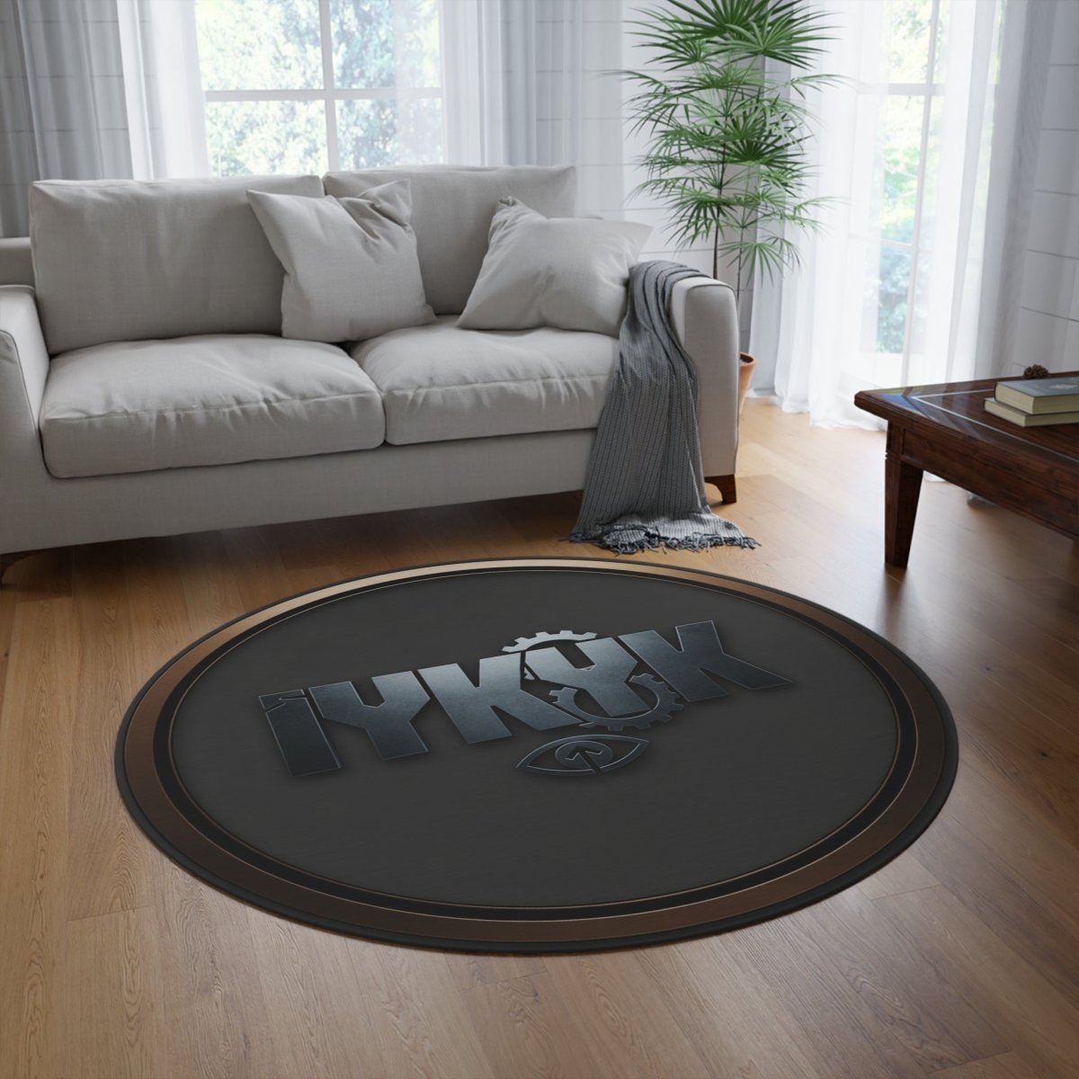 Round Rug — Industrial Logo IYKYK - Sole & Drip