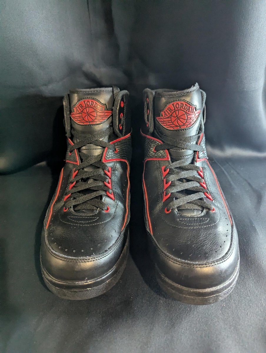 Jordan 2 Retro "Alternate '87" Black Red Size 13 Used VGC 834274 - 001 High Top - Sole & Drip