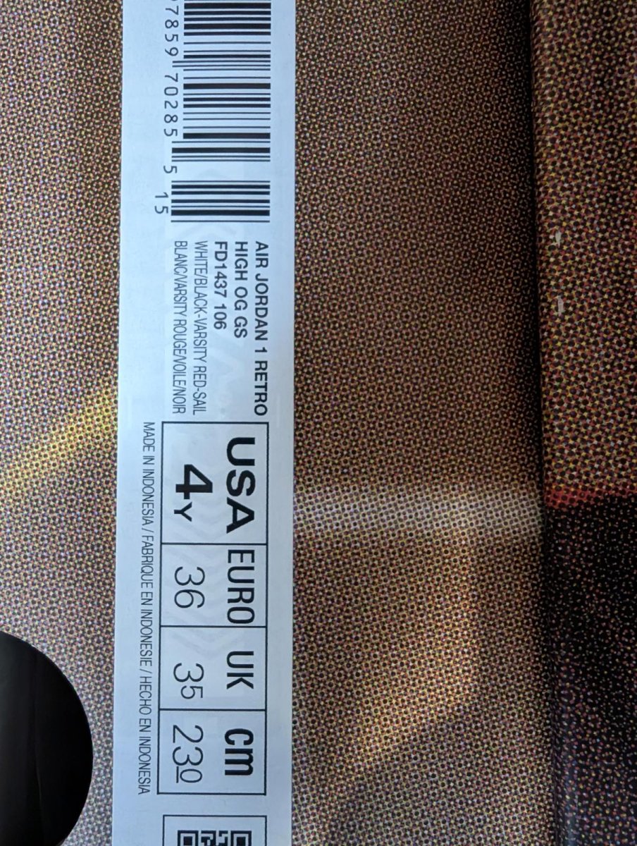 NEW NIB Air Jordan 1 High OG "Black Toe Reimagined" 4Y FD1413 - 106 Red - Sole & Drip