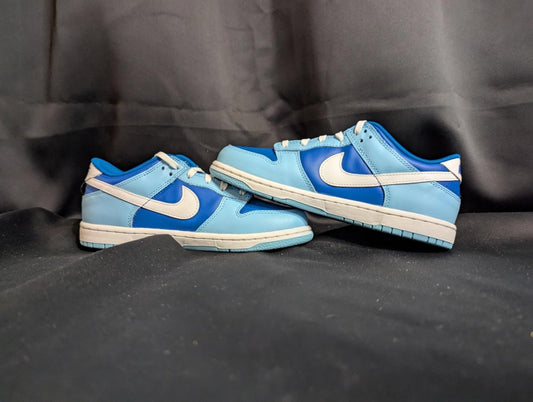 NEW NIB Nike Dunk Low Retro QS "Argon" Blue White Size 3Y Preschool DV2635 - 400 - Sole & Drip