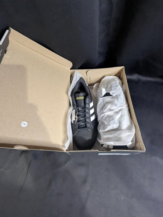 NEW NIB Adidas Grand Court 2.0 Black White Men's Size 9.5 Retro Casual JR0546 - Sole & Drip