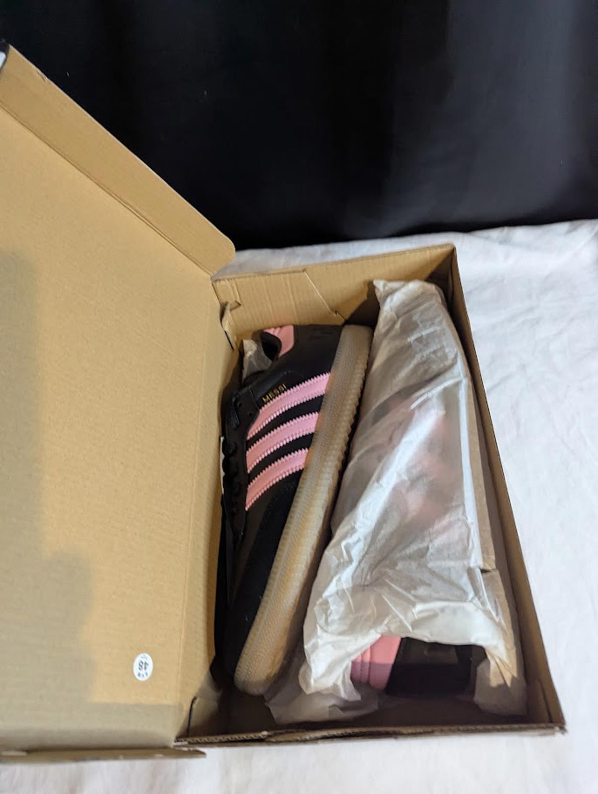 ADIDAS SAMBA 'MESSI' INTER MIAMI Black Pink Gold JP7845 Mens 8.5 NEW w/Box
