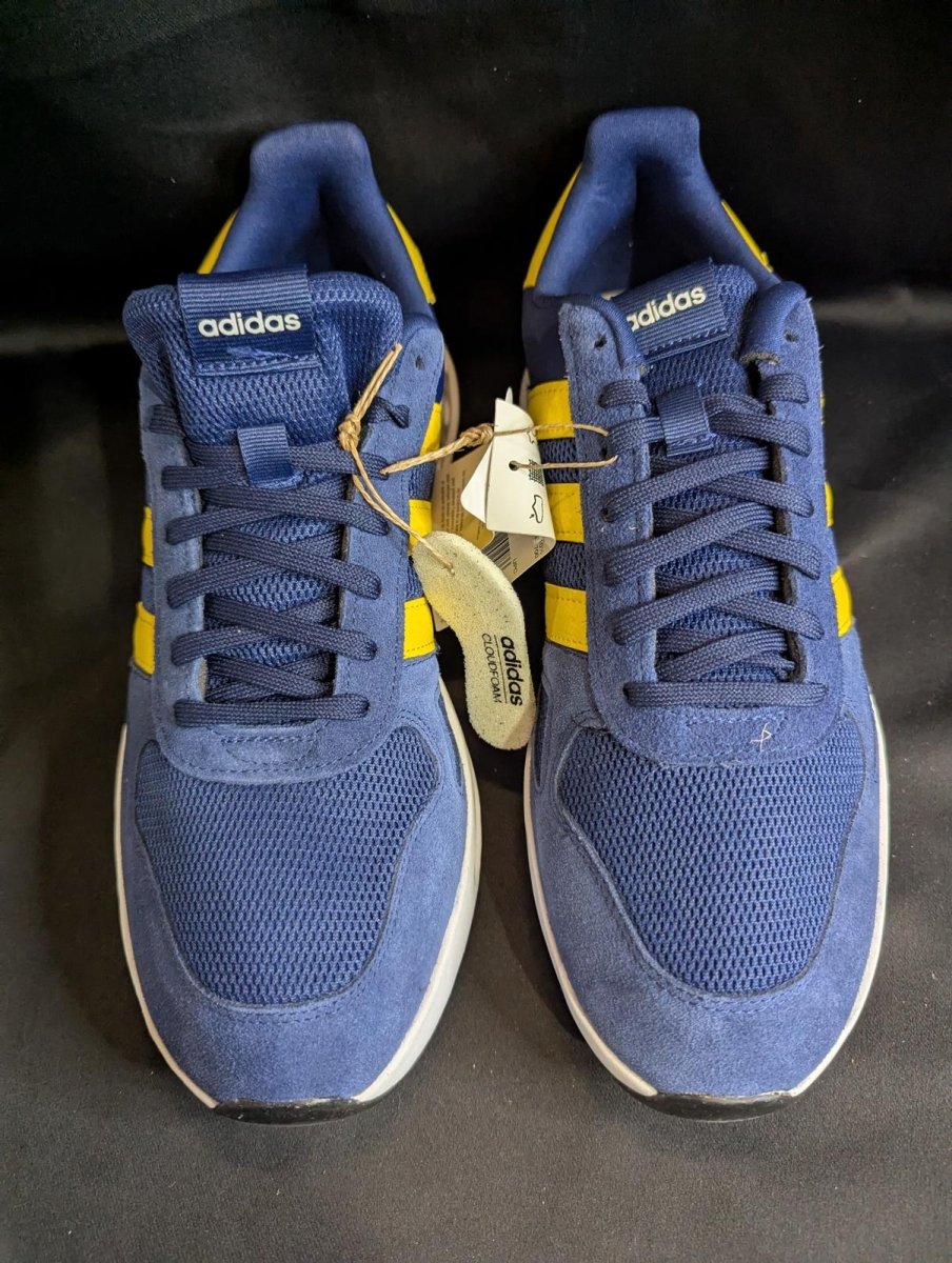 NEW Adidas Run 80s "Blue/Yellow" Retro Runner Men's Size 11 JI4871 Casual Shoe - Sole & Drip