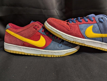 Nike SB Dunk Low Pro "Barcelona" Catalonia Mismatched US 8 DJ0606 - 400 Used - Sole & Drip
