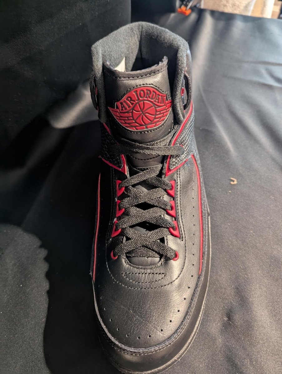 Jordan 2 Retro "Alternate '87" Black Red Size 13 Used VGC 834274 - 001 High Top - Sole & Drip