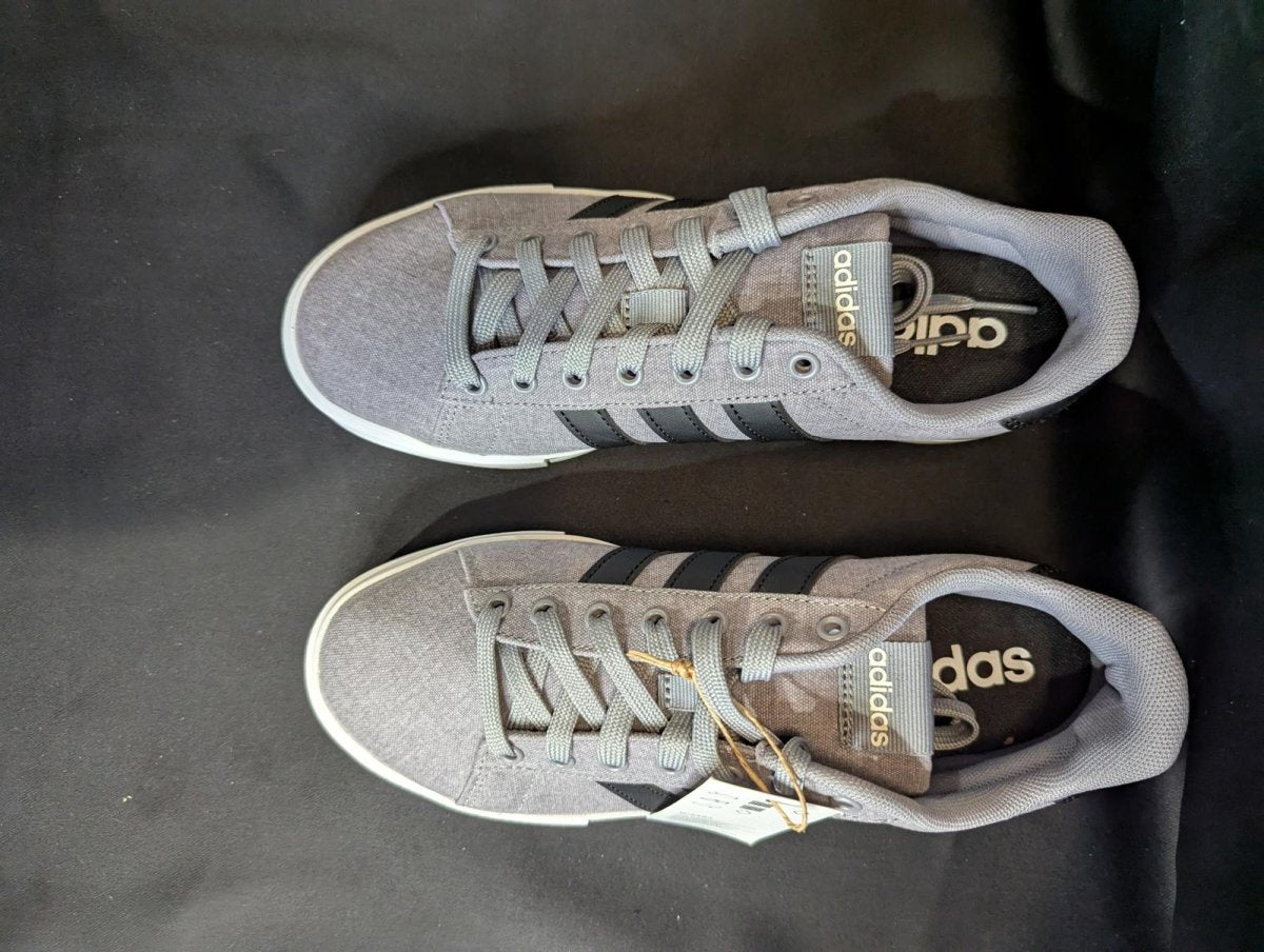 NEW Adidas Daily 4.0 "Grey Four" Black Stripes Men's Size 7.5 IF4493 Low Top - Sole & Drip