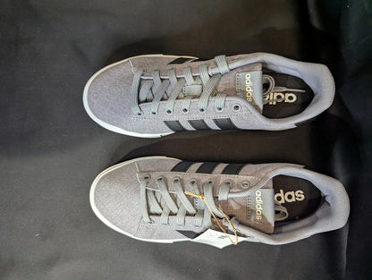 NEW Adidas Daily 4.0 "Grey Four" Black Stripes Men's Size 7.5 IF4493 Low Top - Sole & Drip