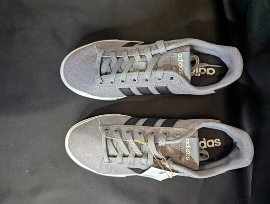 NEW Adidas Daily 4.0 "Grey Four" Black Stripes Men's Size 7.5 IF4493 Low Top - Sole & Drip