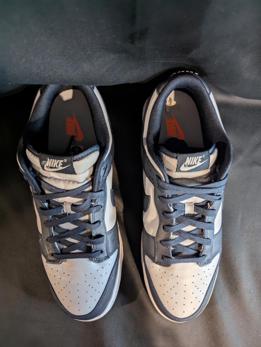 Nike Dunk Low "Georgetown" Size 13 Used VGC DD1391 - 003 Navy Blue Grey Read - Sole & Drip