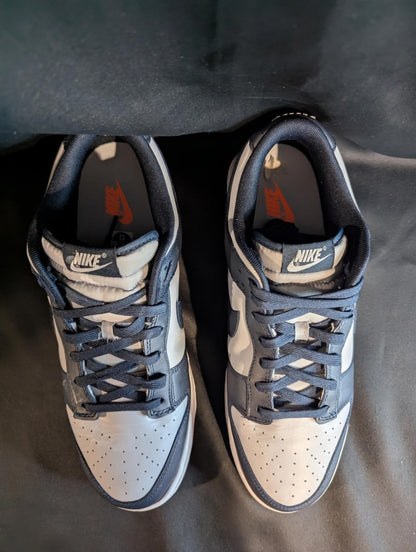 Nike Dunk Low "Georgetown" Size 13 Used VGC DD1391 - 003 Navy Blue Grey Read - Sole & Drip
