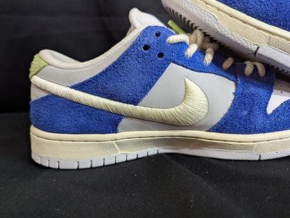 Nike SB Dunk Low x FLY "Gardenia" Size 9 DQ5130 - 400 Blue Suede New - Sole & Drip