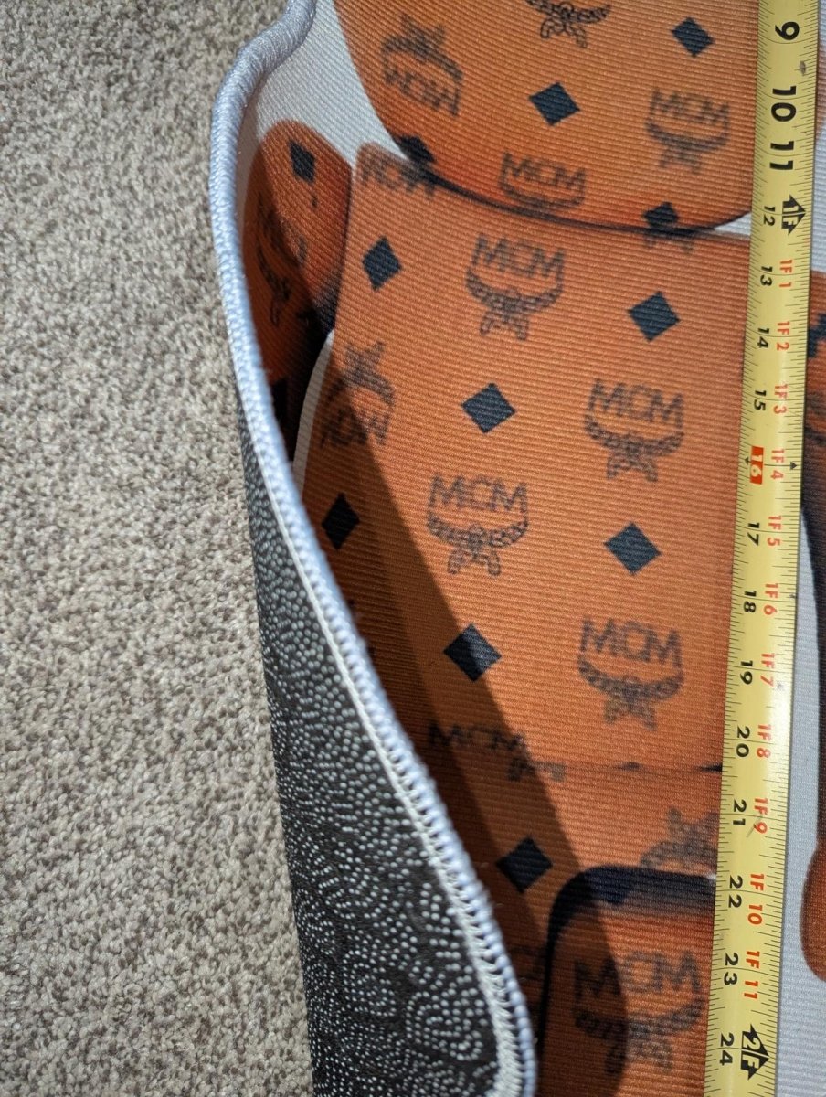 NEW Hypebeast MCM Monogram x Bearbrick Figure Rug 31" Die - Cut Accent Mat - Sole & Drip