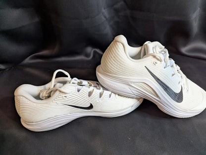 NEW NIB Nike Court Air Zoom Vapor 12 HC Tennis Shoe White Black Men's 10 FV5552 - Sole & Drip