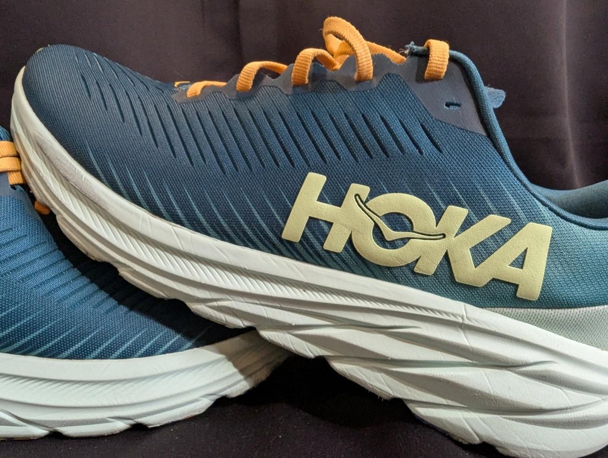 HOKA ONE ONE Rincon 3 Running Shoe Deep Lagoon/Ocean Mist Size 13 Used VGC - Sole & Drip
