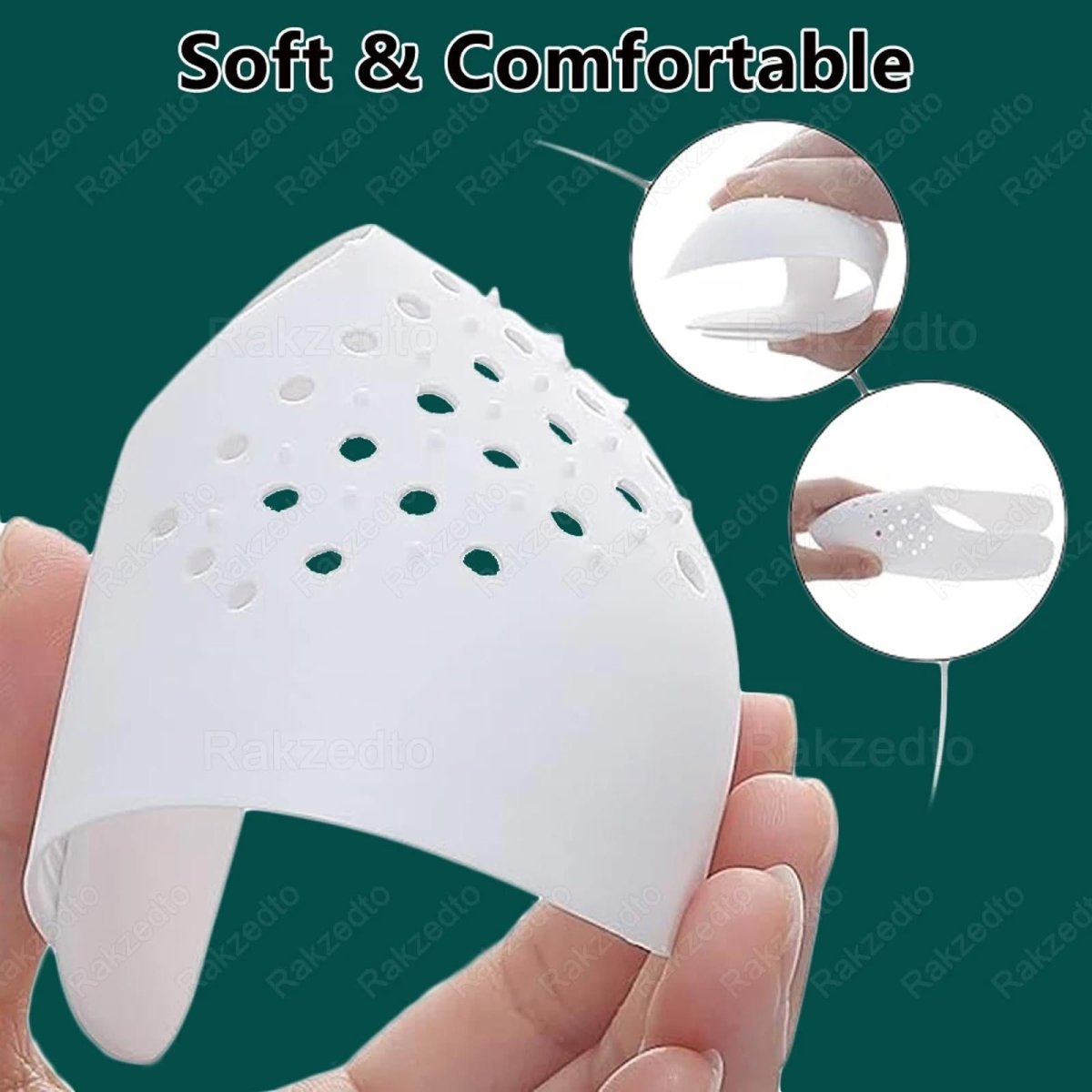 2 - Pack Crease Guards Shoe Shields Sneaker Toe Box Protector Large (White/Black) - Sole & Drip