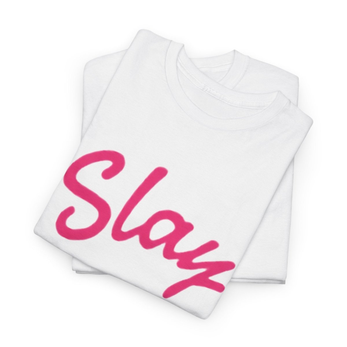 Slay Script T‑Shirt — Pink Script Graphic Tee for Trendy Women & Girls - Sole & Drip