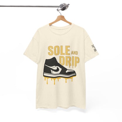 Sole and Drip Short Sleeve Tee — Sneaker Graphic Shirt with 'SOLE AND DRIP' Design