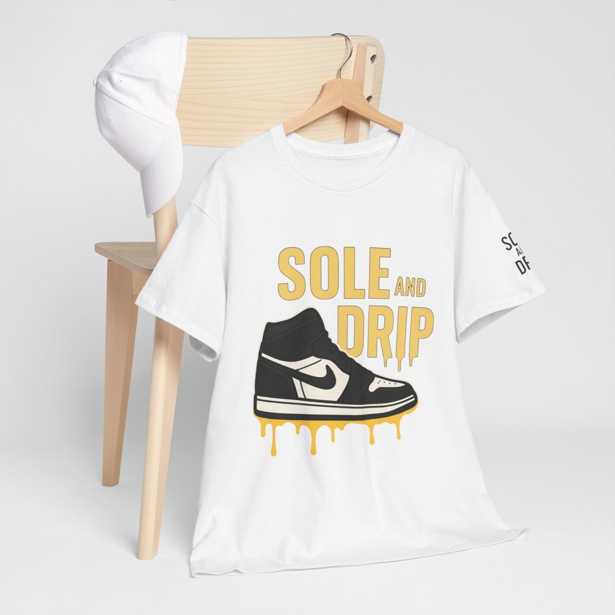 Sole and Drip Short Sleeve Tee — Sneaker Graphic Shirt with 'SOLE AND DRIP' Design - Sole & Drip