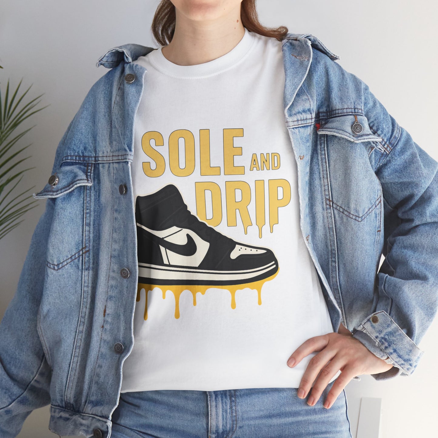 Sole and Drip Short Sleeve Tee — Sneaker Graphic Shirt with 'SOLE AND DRIP' Design