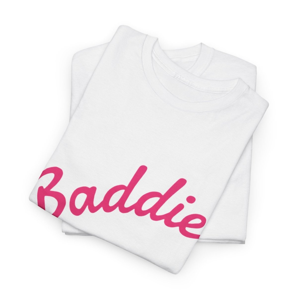 Baddie Script Tee — Pink Retro Graphic T‑Shirt - Sole & Drip