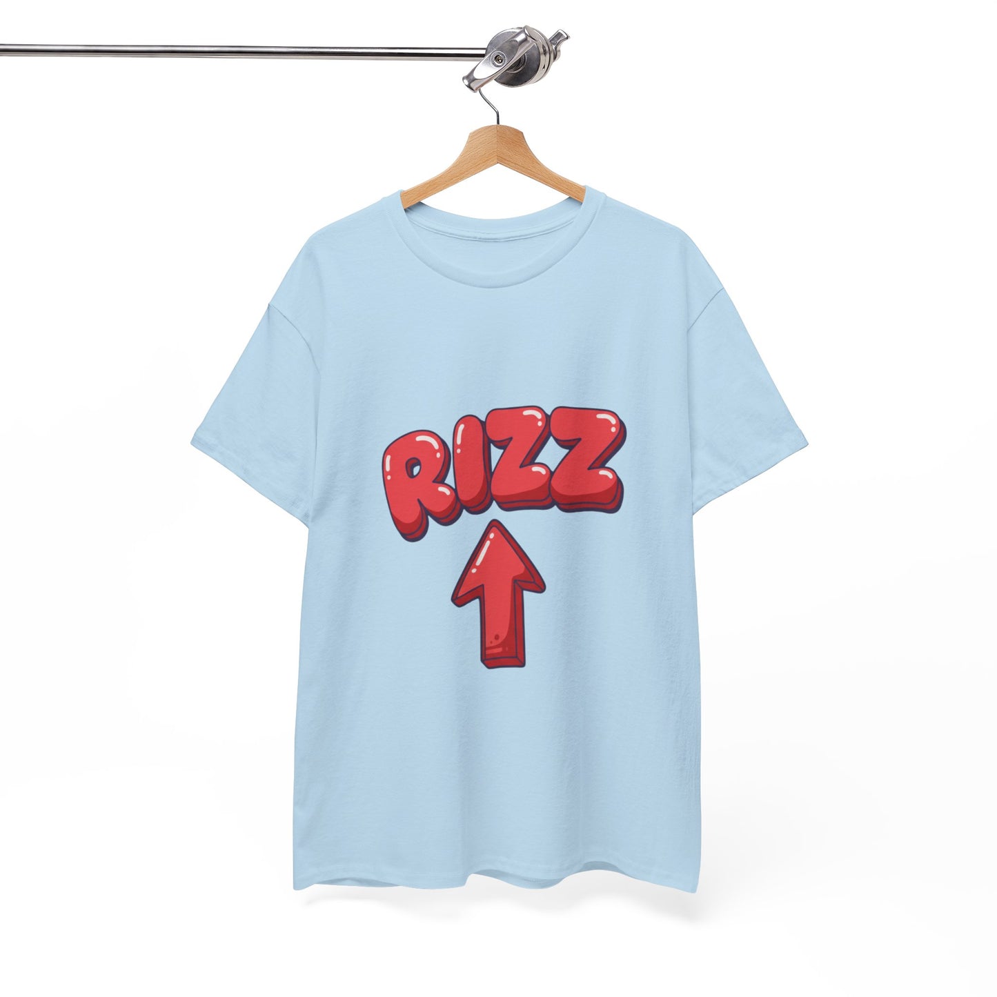 Adult Tee — Playful "RIZZ" Arrow Graphic Shirt