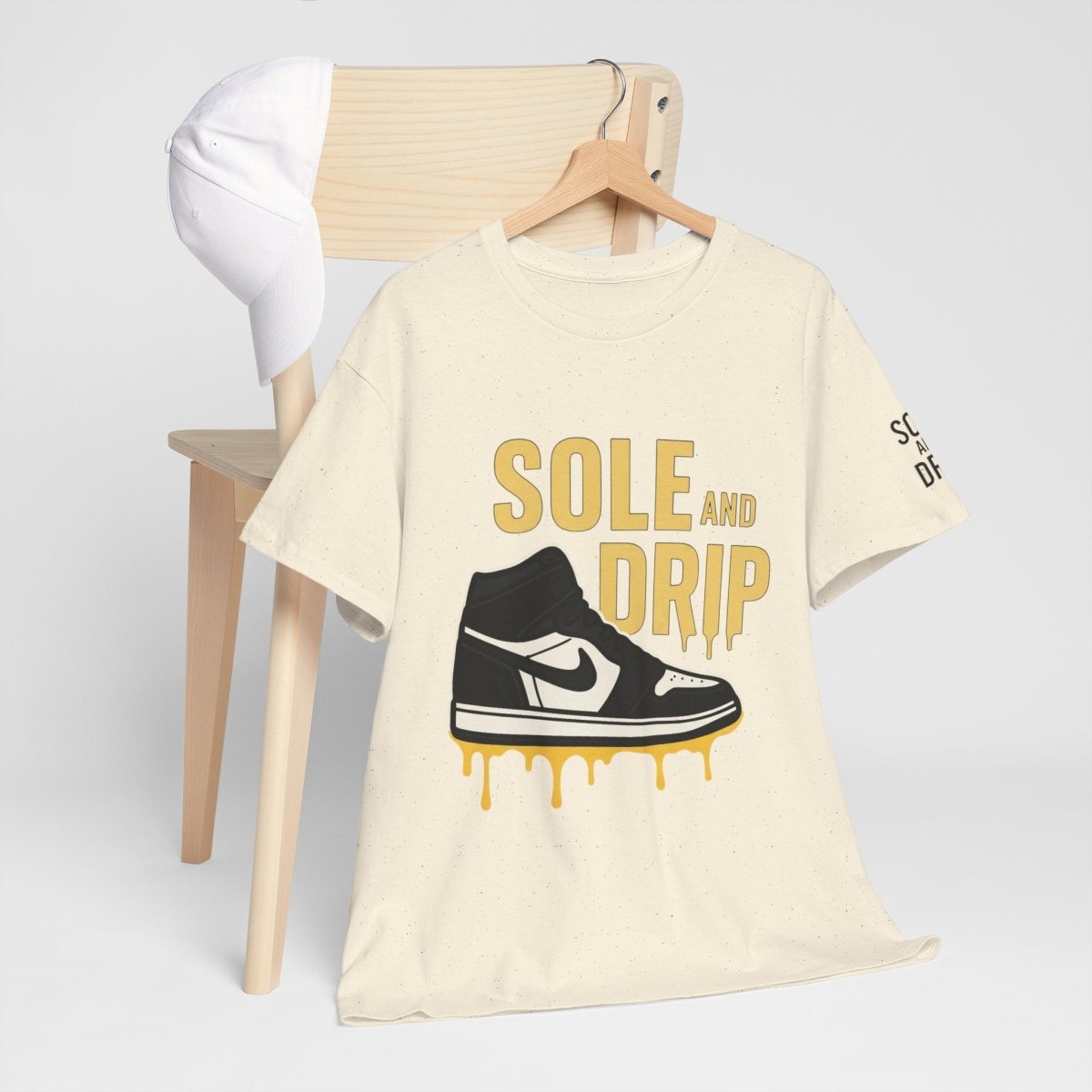 Sole and Drip Short Sleeve Tee — Sneaker Graphic Shirt with 'SOLE AND DRIP' Design - Sole & Drip