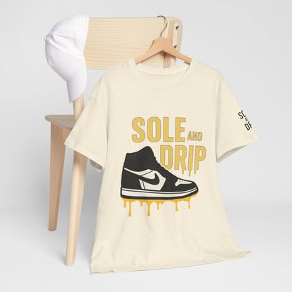 Sole and Drip Short Sleeve Tee — Sneaker Graphic Shirt with 'SOLE AND DRIP' Design - Sole & Drip