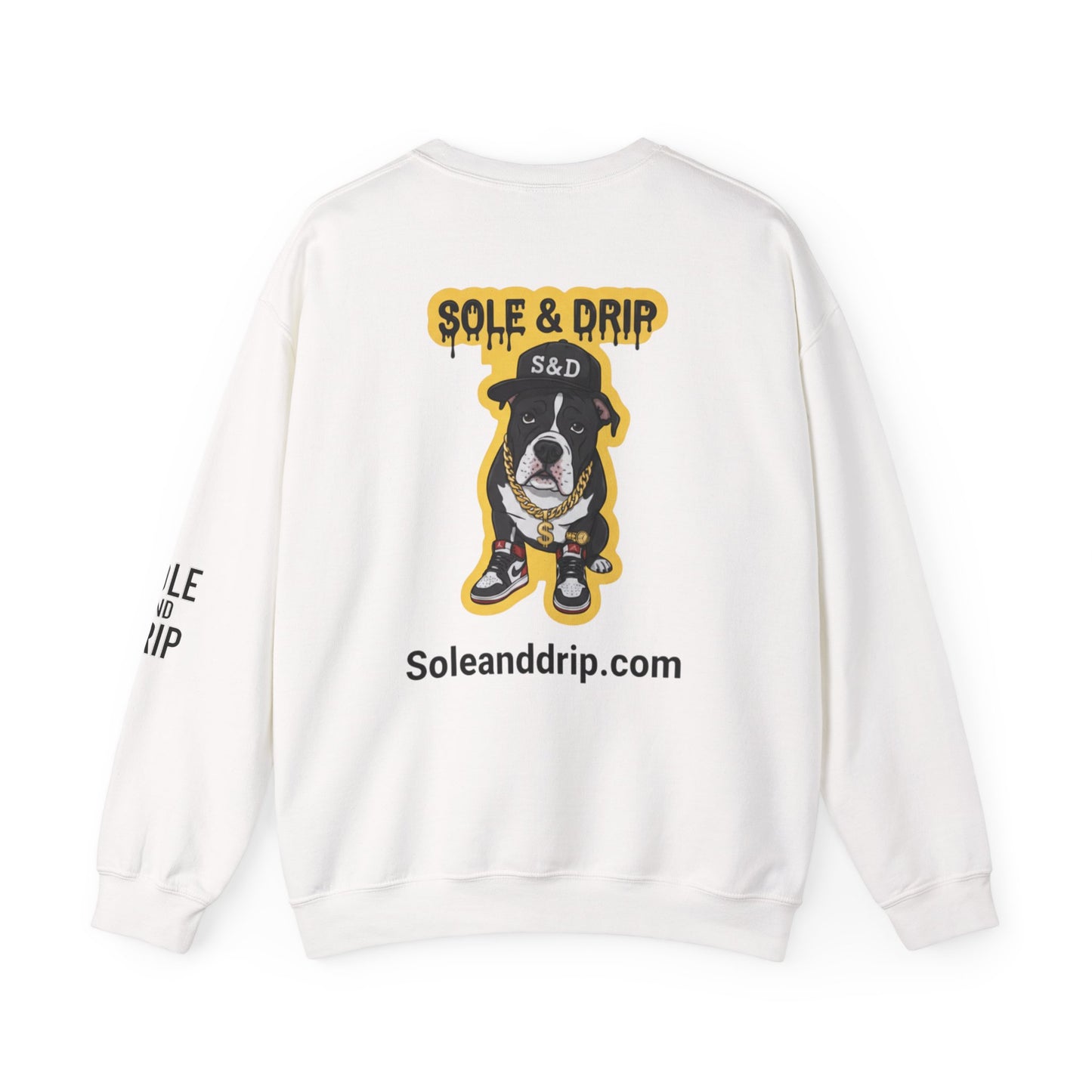 Sole and Drip Sweatshirt — Sneaker Graphic Shirt with 'SOLE AND DRIP' Design