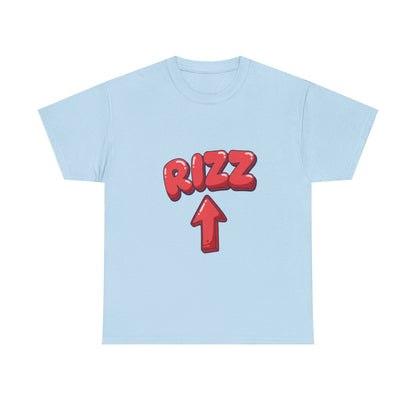 Adult Tee — Playful "RIZZ" Arrow Graphic Shirt