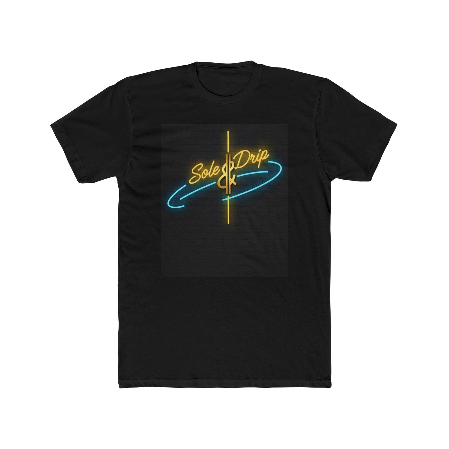 Sole & Drip Neon Logo Tee — Retro Skate Streetwear T-Shirt