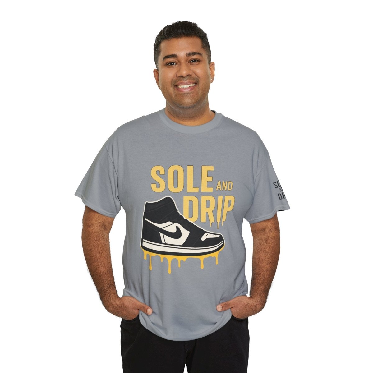 Sole and Drip Short Sleeve Tee — Sneaker Graphic Shirt with 'SOLE AND DRIP' Design - Sole & Drip
