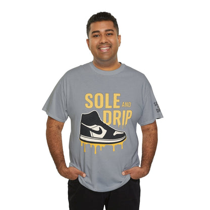 Sole and Drip Short Sleeve Tee — Sneaker Graphic Shirt with 'SOLE AND DRIP' Design - Sole & Drip