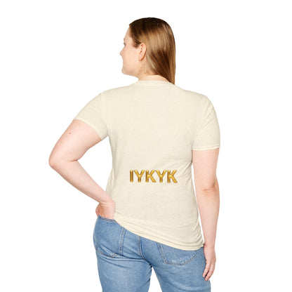 Graphic T-Shirt — Gold Hand Gesture 6 7 & IYKYK Streetwear Tee