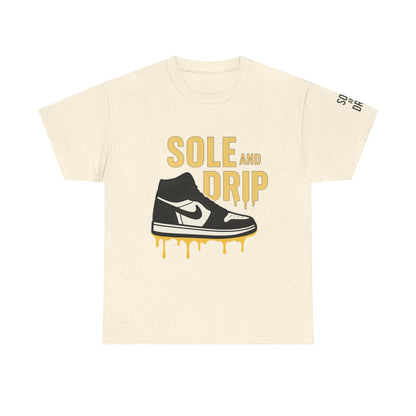 Sole and Drip Short Sleeve Tee — Sneaker Graphic Shirt with 'SOLE AND DRIP' Design