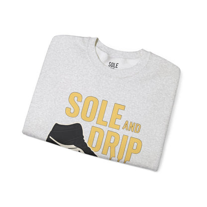 Sole and Drip Sweatshirt — Sneaker Graphic Shirt with 'SOLE AND DRIP' Design - Sole & Drip