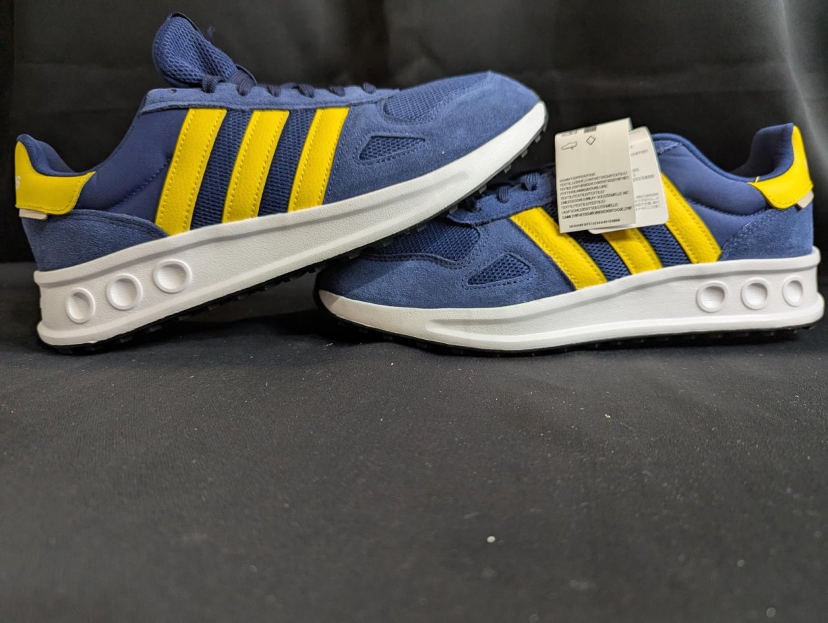NEW Adidas Run 80s "Blue/Yellow" Retro Runner Men's Size 11 JI4871 Casual Shoe - Sole & Drip