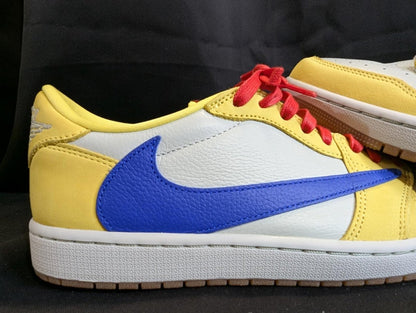 Travis Scott Jordan 1 Low OG SP "Canary" Wmns 11.5 / Men's 10 DZ4137 - 700 - Sole & Drip