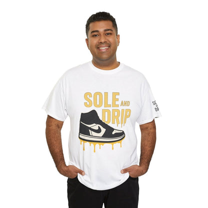 Sole and Drip Short Sleeve Tee — Sneaker Graphic Shirt with 'SOLE AND DRIP' Design - Sole & Drip