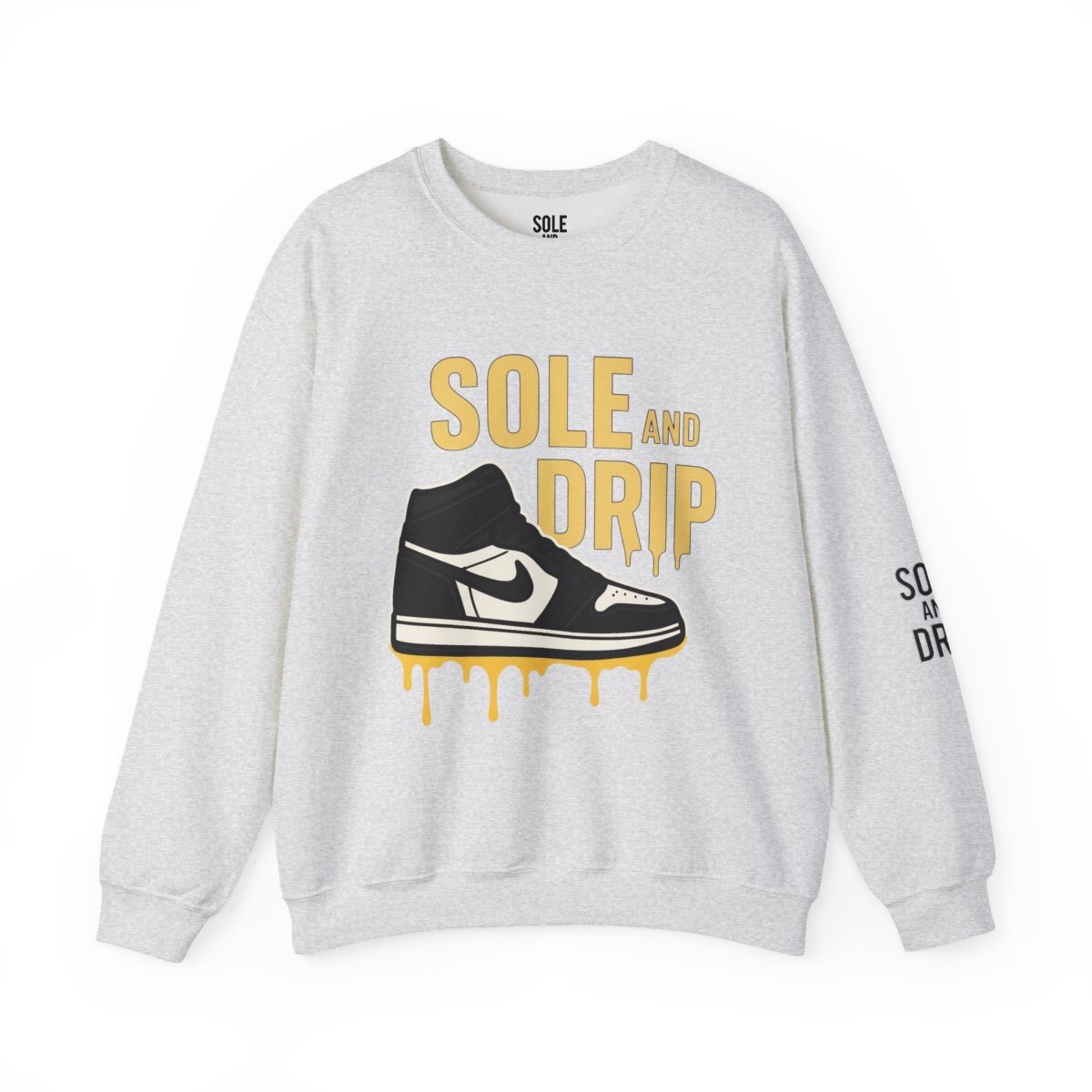 Sole and Drip Sweatshirt — Sneaker Graphic Shirt with 'SOLE AND DRIP' Design - Sole & Drip