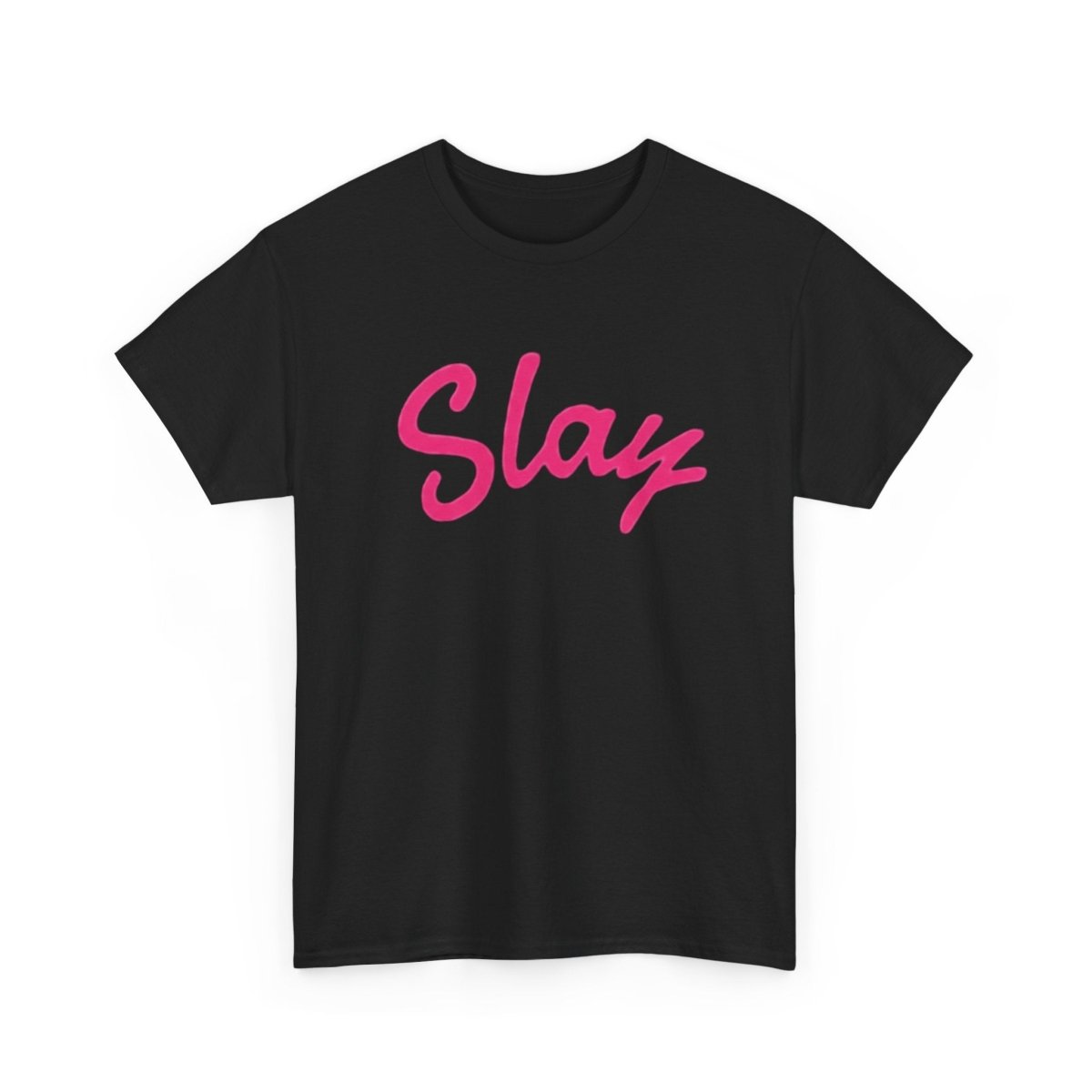 Slay Script T‑Shirt — Pink Script Graphic Tee for Trendy Women & Girls - Sole & Drip