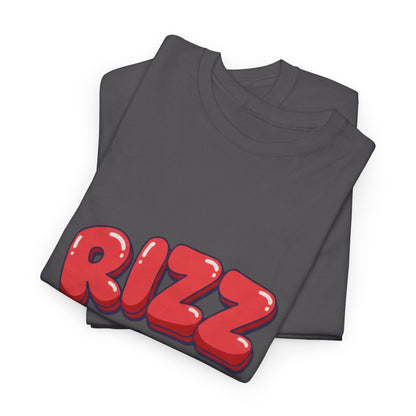 Adult Tee — Playful "RIZZ" Arrow Graphic Shirt
