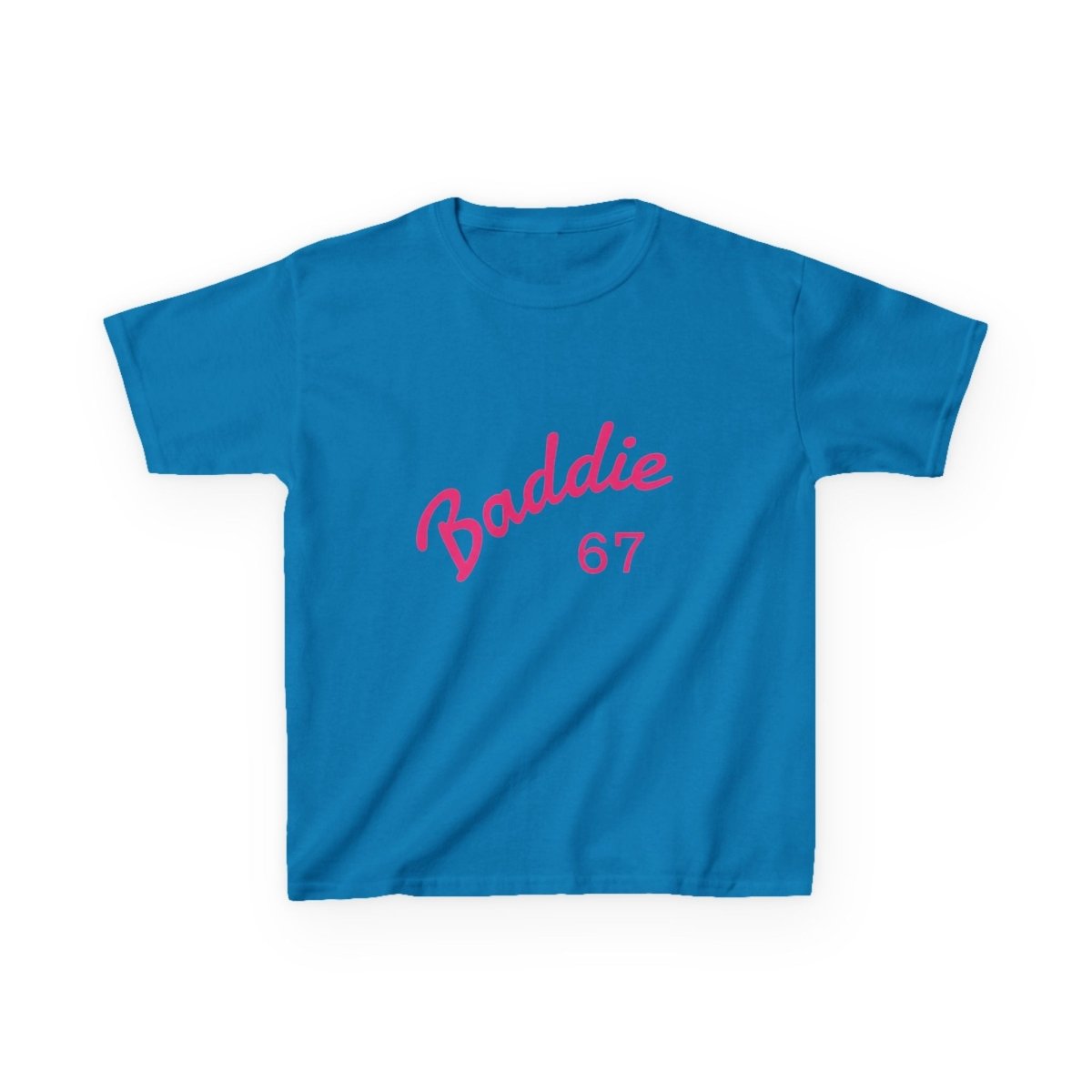 Kids Tee — Pink “Baddie 67” Front & “Slay” Back Graphic - Sole & Drip