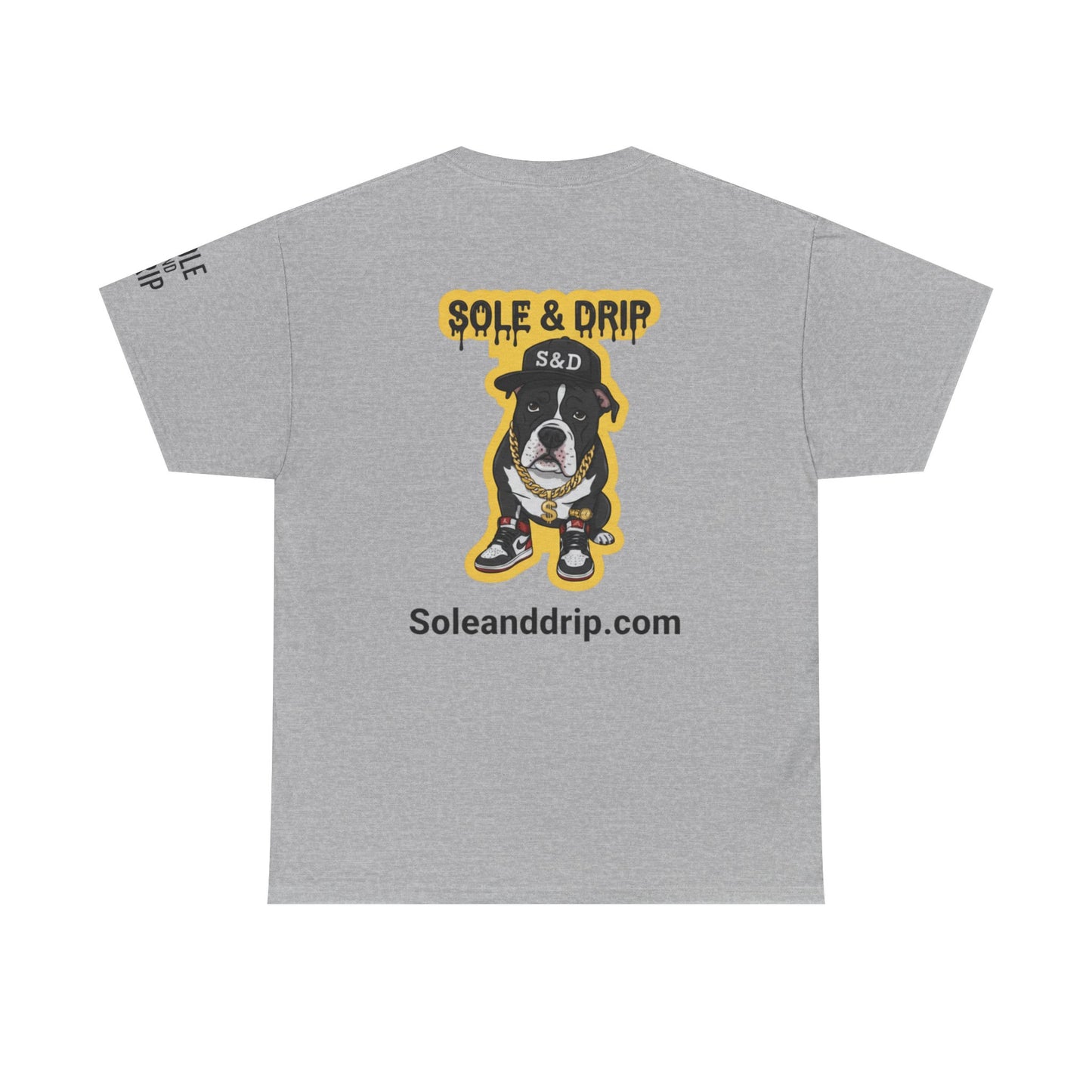 Sole and Drip Short Sleeve Tee — Sneaker Graphic Shirt with 'SOLE AND DRIP' Design