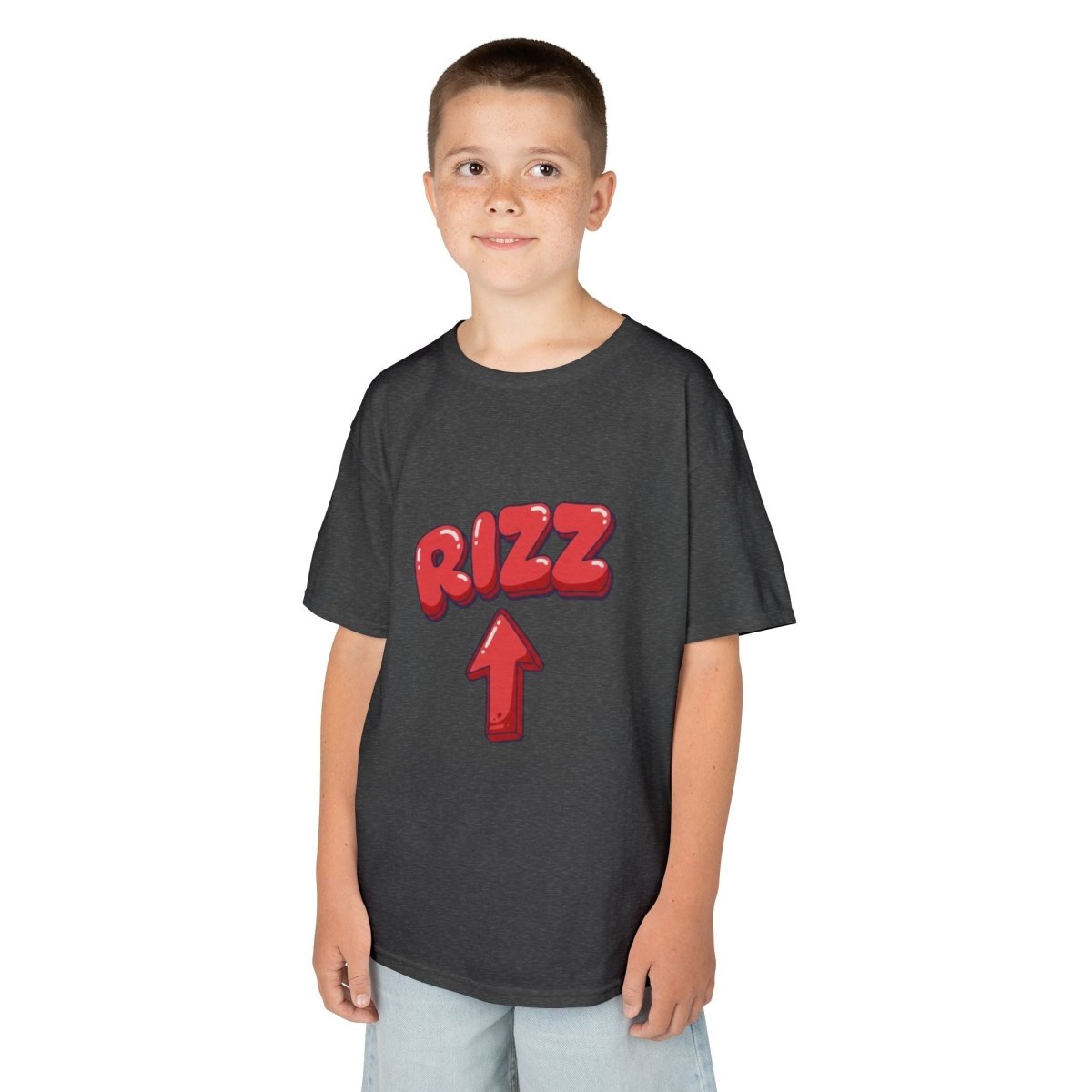 Kids Tee — Playful "RIZZ" Arrow Graphic Shirt - Sole & Drip