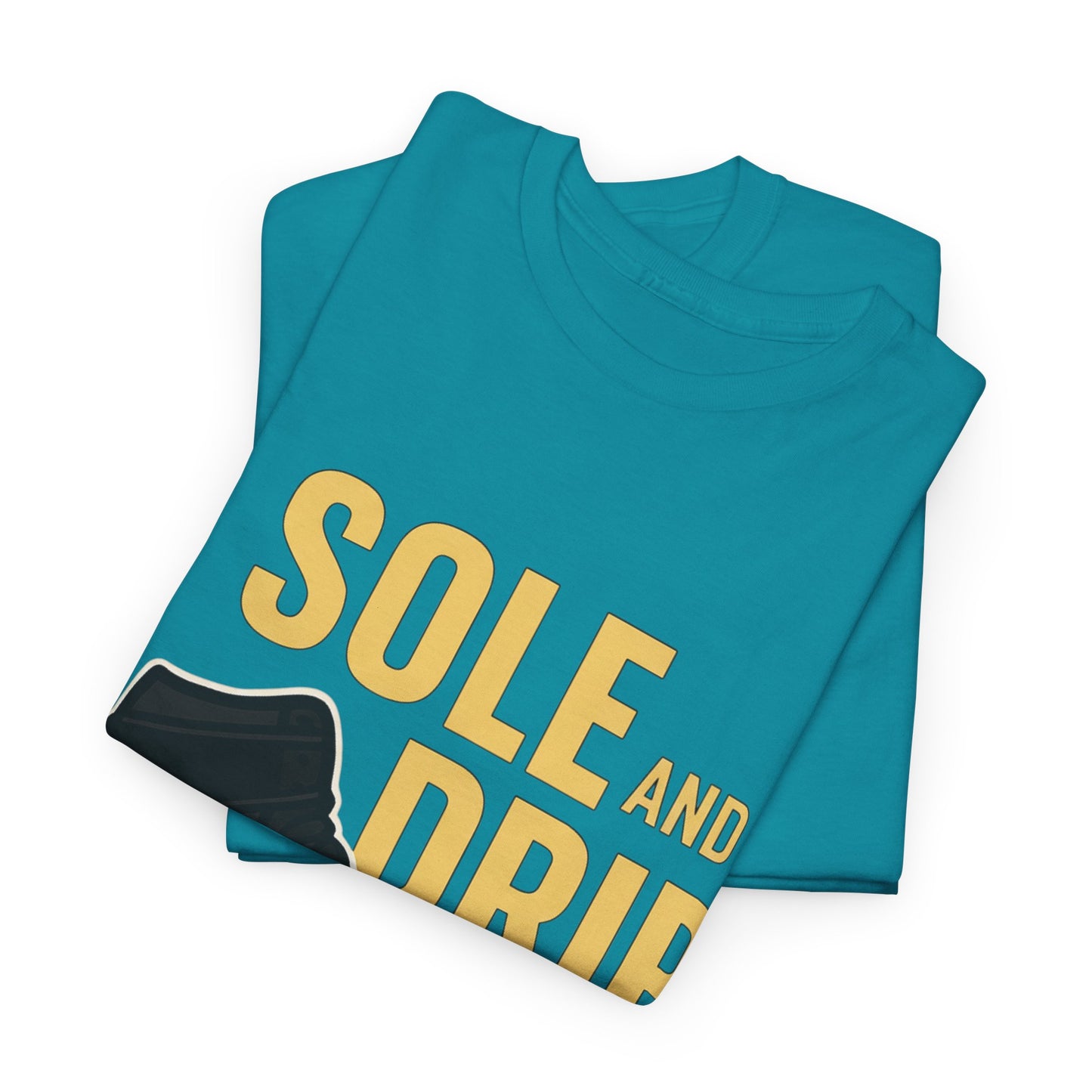 Sole and Drip Short Sleeve Tee — Sneaker Graphic Shirt with 'SOLE AND DRIP' Design