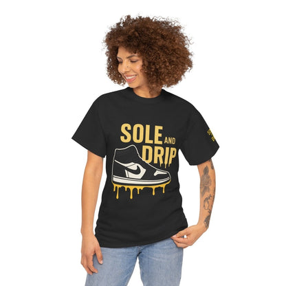 Sole and Drip Short Sleeve Tee — Sneaker Graphic Shirt with 'SOLE AND DRIP' Design - Sole & Drip