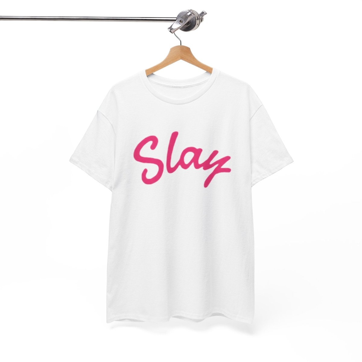 Slay Script T‑Shirt — Pink Script Graphic Tee for Trendy Women & Girls - Sole & Drip