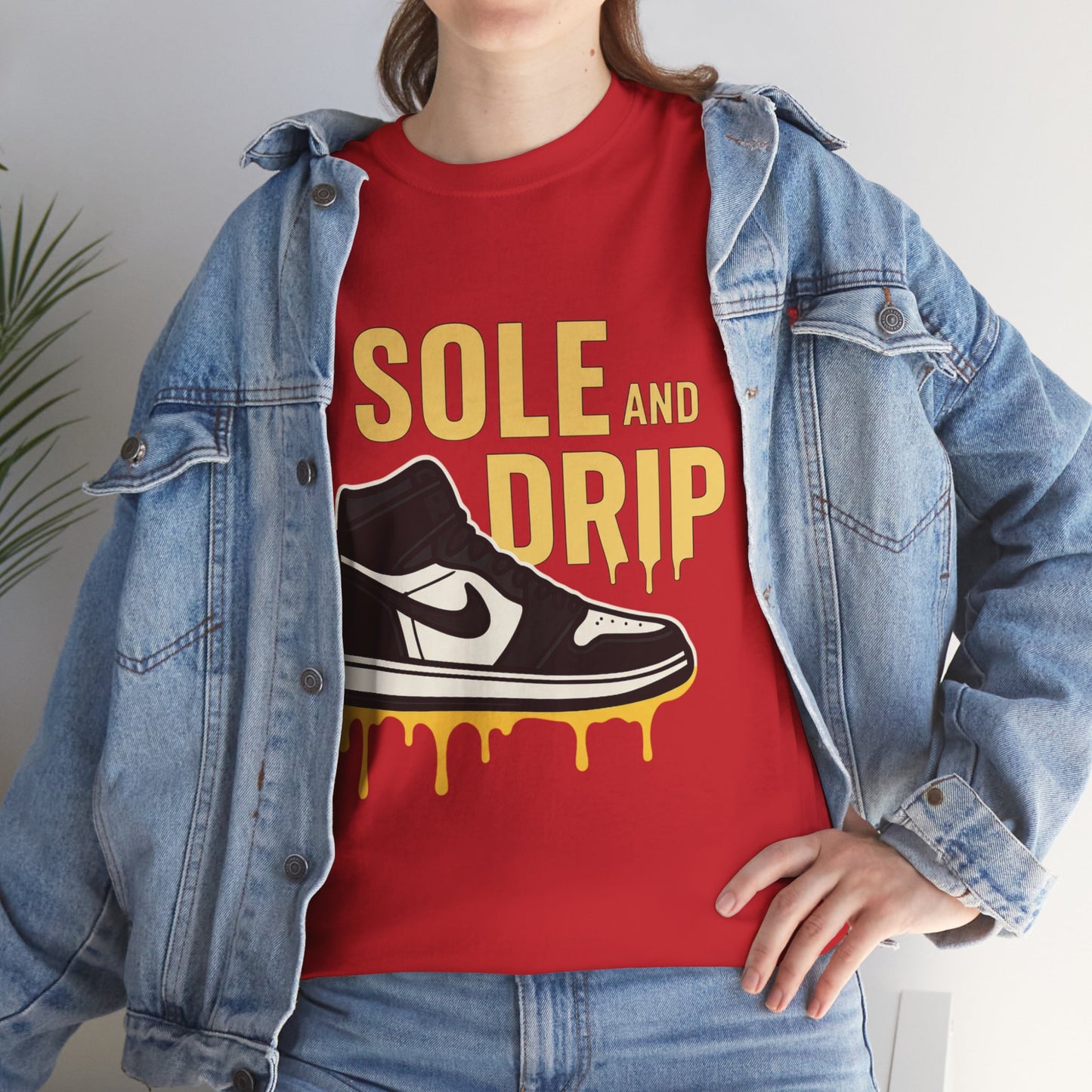 Sole and Drip Short Sleeve Tee — Sneaker Graphic Shirt with 'SOLE AND DRIP' Design