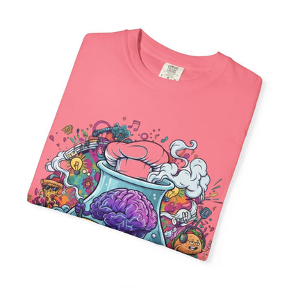 "Let Me Cook" T-Shirt — Colorful Chef Brain Illustration - Sole & Drip